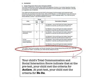Autism Diagnostic Observation Schedule ADOS