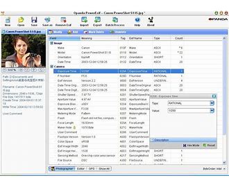 Exchangeable Image File format EXIF